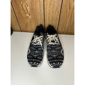 ARIAT Womens Black White Aztec Print Athletic Shoes Sneakers Size 8